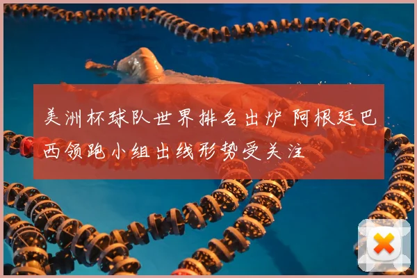 美洲杯球队世界排名出炉 阿根廷巴西领跑小组出线形势受关注